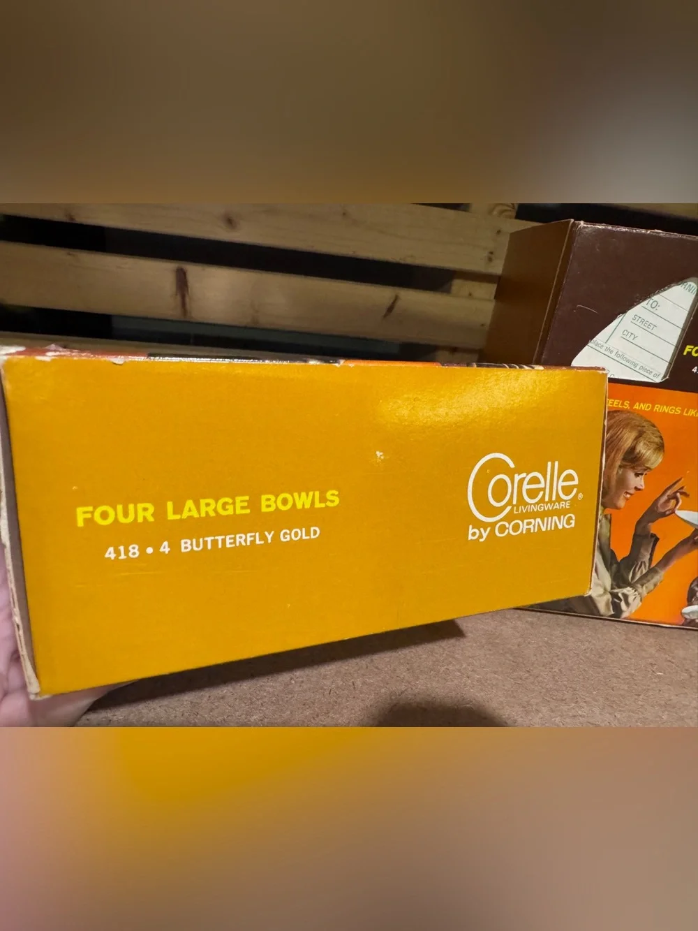 Corelle vintage packaging